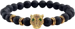 New 2025 12 Style Bracelet Men Black Lava Balance Beads Buddha Prayer Natural Stone Yoga Bracelet For Women Leopard Head Decoration Jewelry Commemorative With You Accessories Trendy Best For Gift