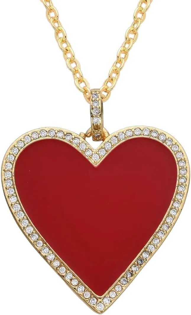 New 2025 Arrival Gold Color Sacred Heart Of Jesus Pendant Immaculate Heart Of Mary Necklace For Women Zircon Heart Charms Choker DIY Jewelry Gift Fashion Accessories Creative Gift