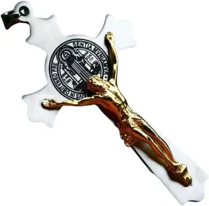 New 2025 Catholic Religious Good Details Jesus Piece Cross Pendant Necklace For Men Gift Vintage Chain Christian Decoration Jewelry Commemorative With You Accessories Trendy Best For Gift