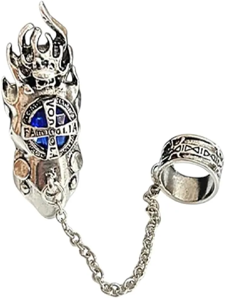 New 2025 Fashion Japan Anime Hitman Reborn Joint Ring Gemstone Revolving Rings Cosplay Figure Ioys Punk Gothic Fans Party Gifts With For You Jewelry Fashion Accessories Creative Gift