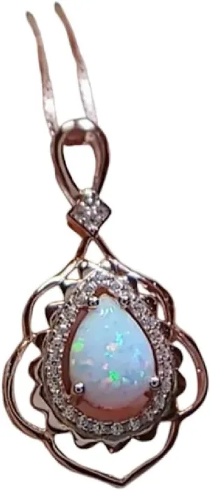 New 2025 Fashion Sun Flower Pendant Necklace For Women Charm Rose Gold Color Crystal Zircon Imitation Opal Necklace Decoration Jewelry Commemorative With You Accessories Trendy Best For Gift