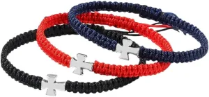 New 2025 Handmade Cross Bracelet For Women Tibetan Buddhist Lucky Rope Adjustable Bangle Men Prayer Bracelets Yoga Wristband Gift Jewelry Findings Fashion Trendy Accessories Creative