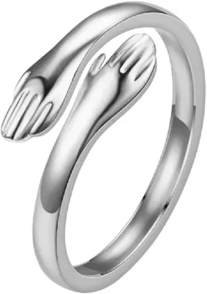 New 2025 Luminous Love Heart Ring Glow In Dark Fashion Adjustable Finger Rings For Women Men Couple Jewelry Gift Jewelry Commemorative With You Accessories Trendy Best For Gift