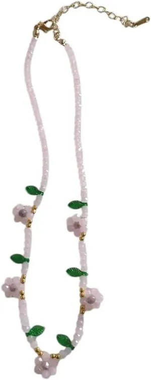 New 2025 Multicolor Handwoven Seed Beads Beaded Flower Choker Trend Imitation Pearl Collar Necklace Women Party Jewelry Findings Fashion Trendy Accessories Creative Gift