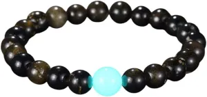 New 2025 Natural Stone Bracelet Yoga Luminous Glow In The Dark Charm Beads For Men Women Prayer Buddhism Jewelry Findings Fashion Trendy Accessories Creative Gift