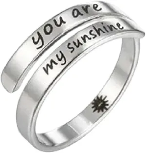 New 2025 Punk Faith Adjustable Stainless Steel Rings For Men Women Fashion Keep Going Letter Finger Ring Adjustable Anillos Best Gifts Jewelry With You Accessories Trendy Best For Gift
