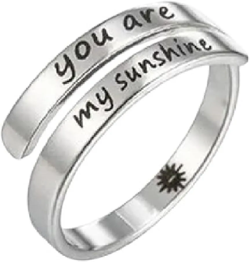 New 2025 Punk Faith Adjustable Stainless Steel Rings For Men Women Fashion Keep Going Letter Finger Ring Adjustable Anillos Best Gifts Jewelry With You Accessories Trendy Best For Gift