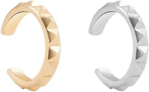New 2025 Punk Gold Plated Ear Cuff Cartilage Clip For Women No Pierced C Shape Geometric Small Earcuff Wrap Clips Jewelry Findings Fashion Trendy Accessories Creative Gift