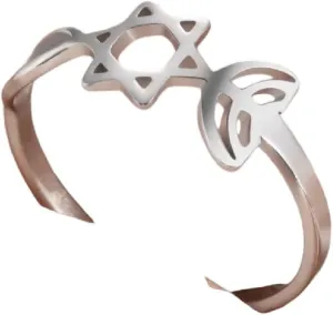 New 2025 Vintage Jewish Menorah Ring For Women Stainless Steel Religious Jewelry Judaism Hebrew Faith Lamp Hanukkah Amulet Decoration Jewelry Luxury With You Accessories Trendy Best For Gift