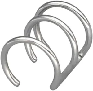 New 2026 2Pcs Fashion Stainless Steel Punk Rock Ear Clip Cuff Wrap Earrings No Piercing-On Cartilage Earring Jewelry Trendy Accessories Creative Gift