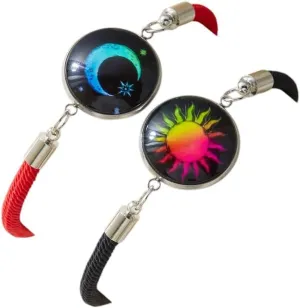 New 2026 2Pcs Luminous Sun Moon Couple Bracelet For Women Men Glow In The Dark Stainless Steel Charm Bracelets Valentine's Day Gifts Jewelry Fashion Trendy Accessories Creative Gift For Women And Men