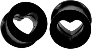 New 2026 2Pcs Silicone Ear Plugs And Tunnels Heart Shape Flexible Expanders Tunnel Earrings Gauges Body Jewlery Piercings Jewelry Fashion Trendy Accessories Creative Gift For Women And Men