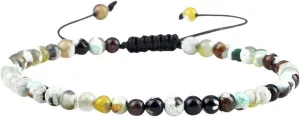 New 2026 4Mm Natural Mini Beads Bracelets For Women Men Round Agates Onyx Stone Yoga Bracelet Elastic Charm Bangle Prayer Decoration Jewelry Luxury Accessories Trendy Best Gift
