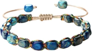 New 2026 7 * 5.5Mm Natural Emperor Stone Prayer Lucky Bracelets For Women Men Handmade Adjustable Bracelet Blessing Jewelrys Amulet Gifts Jewelry Fashion Trendy Accessories Creative Gift