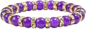 New 2026 Fashion Natural Stone Chalcedony Bracelets Charm Elastic Beads Bracelet Pulseira For Women Yoga Prayer Energy Jewelry Gifts Trendy Accessories Creative Gift