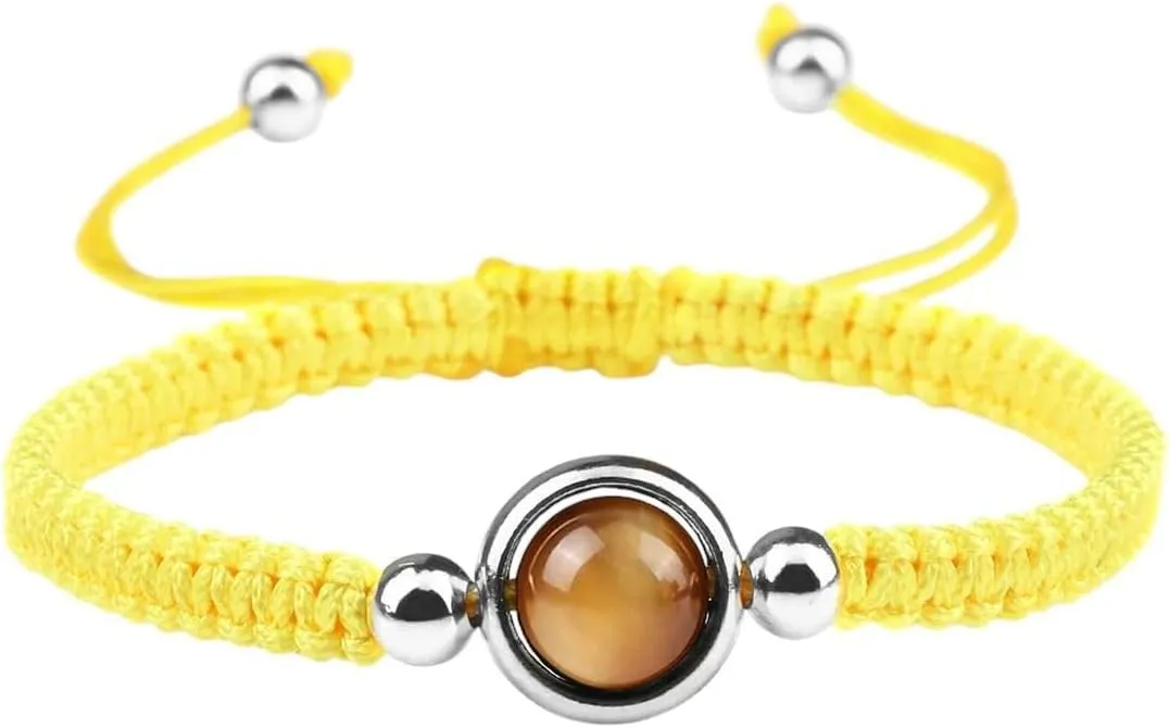 New 2026 Lucky Red Thread Woven Adjustable Prayer Bracelets Charm 8Mm Natural Tiger Eye Stone Pendant Bracelet Women Men Handmade Jewelry Fashion Trendy Accessories Creative Gift For Women And Men