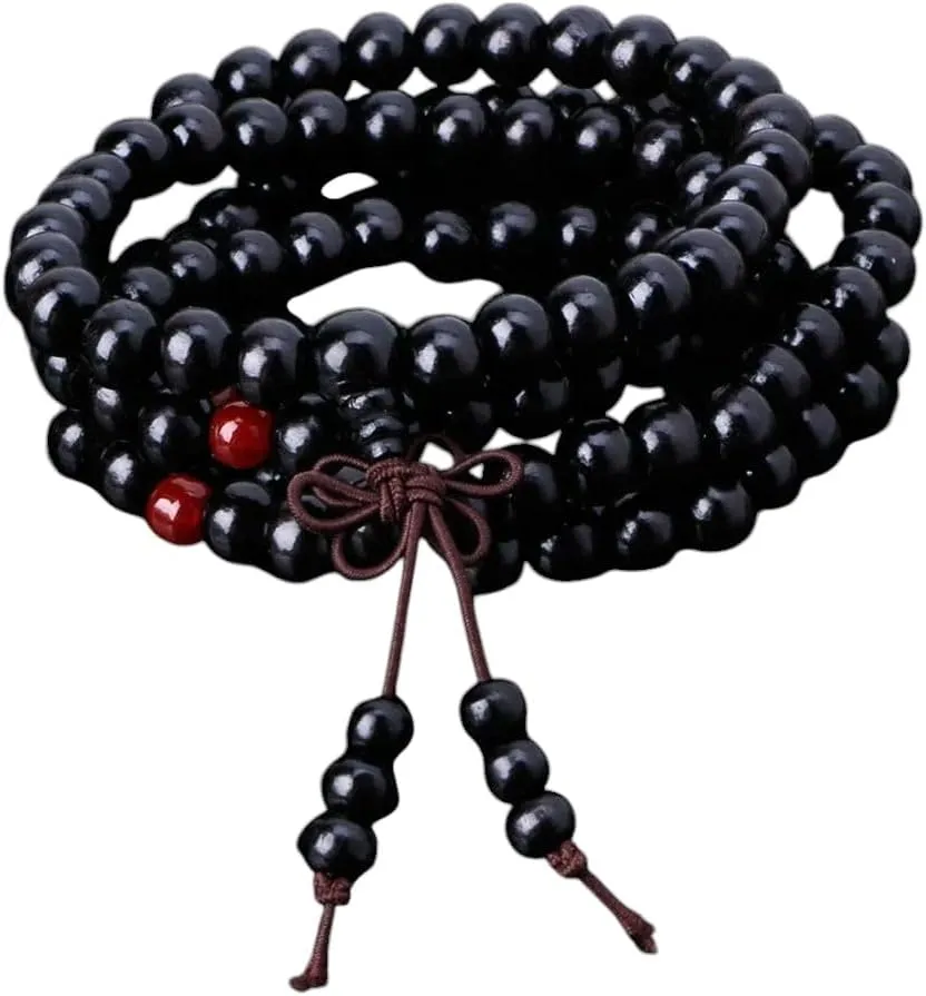 New 2026 Natural-Sandalwood Buddhist Prayer Bracelets 8Mm Beads 108 Wood Meditation Bracelet Gift For Men Women Decoration Jewelry Luxury Accessories Trendy Best