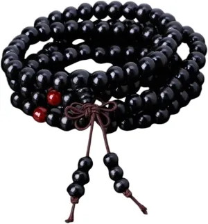 New 2026 Natural-Sandalwood Buddhist Prayer Bracelets 8Mm Beads 108 Wood Meditation Bracelet Gift For Men Women Decoration Jewelry Luxury Accessories Trendy Best