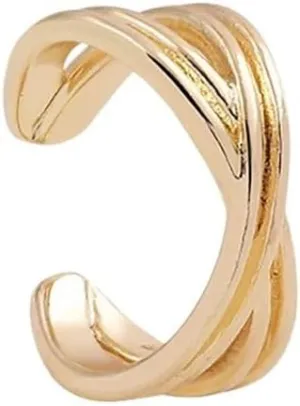 New 2026 Unisex Punk Gold Plated Ear Cuff Cartilage Clip for Women No Pierced C Shape Geometric Small Earcuff Wrap Clips Jewelry Findings Fashion Trendy Accessories Creative Gift for Women and Men
