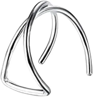 New 2026 Unisex Stainles Stell 2Pcs Fashion Stainless Steel Punk Rock Ear Clip Cuff Wrap Earrings No Piercing-On Cartilage Earring Jewelry Trendy Accessories Creative Gift For Women And Men