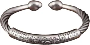 New For Trendy 2025 Buddhist Mantra Mantra Cuff Bracelet For Men Fashion Charm Religious Prayer Amulet Jewelry Gift Jewelry Fashion Accessories Creative Gift