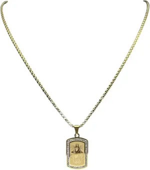 New For Trendy 2025 Catholicism Jesus Pendant Necklace For Women Men Stainless Steel Gold Silver Color Rhinestone Holy Christian Chain Jewelry Fashion Accessories Creative Gift
