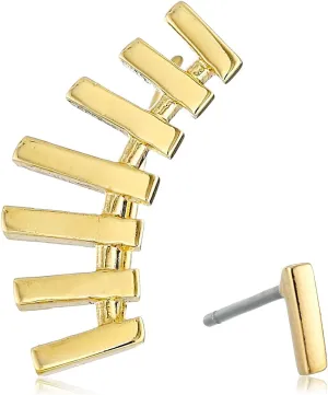 nOir Jewelry Stagger Ear Cuffs