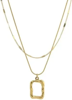 Non Tarnish 14k Gold Plated Layered Necklaces for Women Trendy, Sliver Stackable Dainty Herringbone | Paperclip | Rope | Cuban Chain Necklace Adjustable Jewelry Set Gift for Women