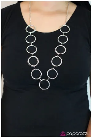 Paparazzi Necklace ~ When the Going Gets Tough - Silver