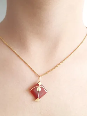 PATANG Red Onyx Pendant