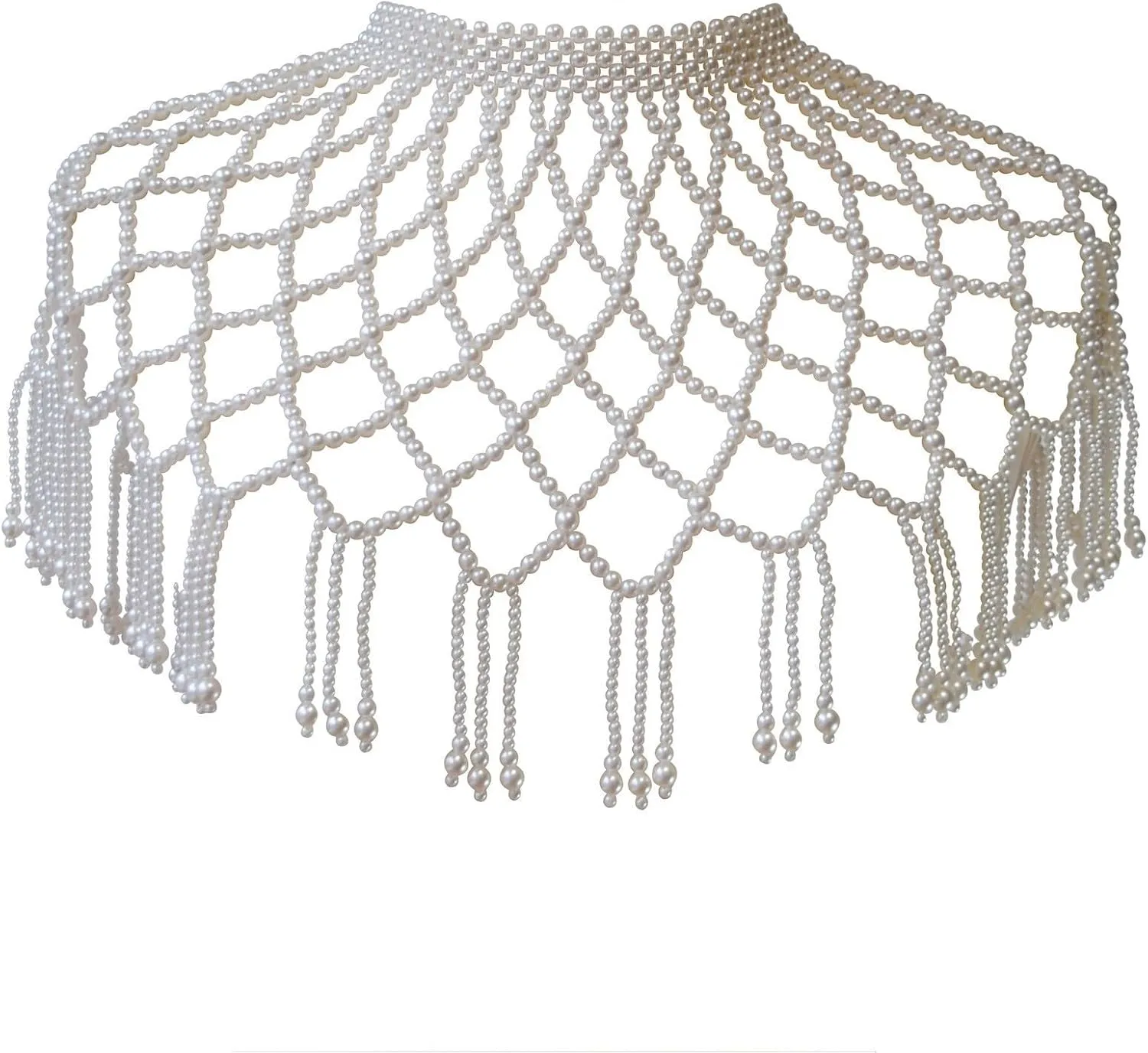 Pearl Shawl Body Chain Shoulder Tassel Body Jewelry Summer Beach Body Accessories Nave Party Body Chains
