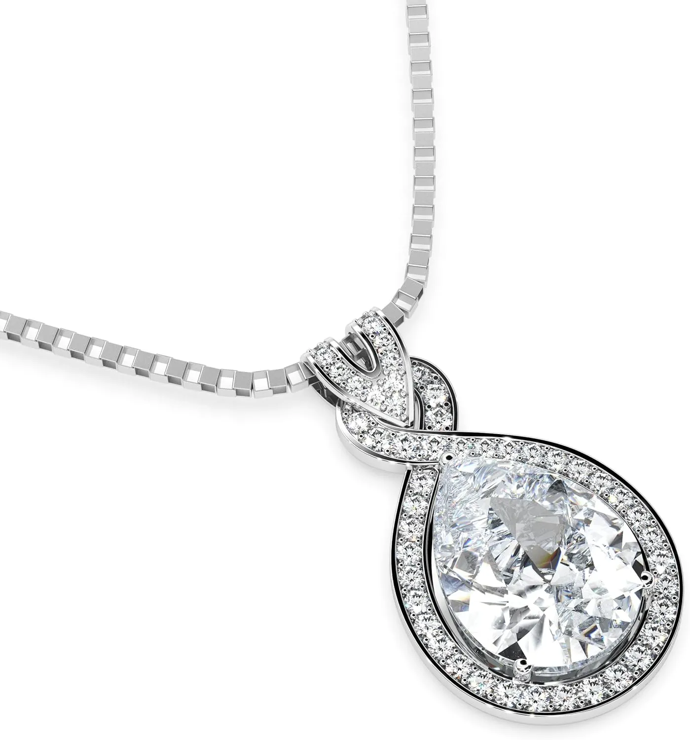 Platinum Plated Genuine Birthstone Infinity Necklace, Gold Necklaces for Women, 925 Sterling Silver Jewelry with Pendant Birthstone, Dainty Necklace, Birthday Gifts for Her