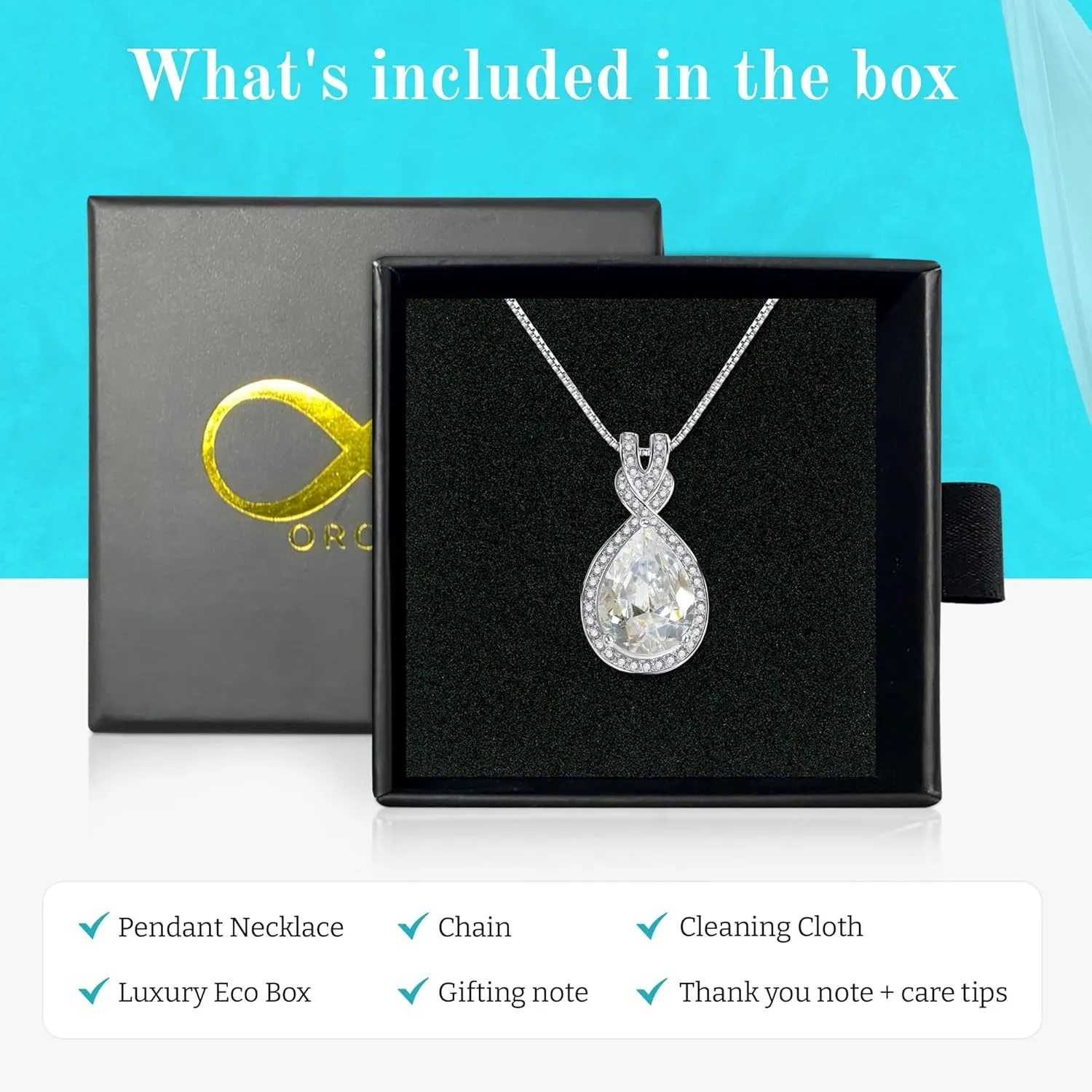 Platinum Plated Genuine Birthstone Infinity Necklace, Gold Necklaces for Women, 925 Sterling Silver Jewelry with Pendant Birthstone, Dainty Necklace, Birthday Gifts for Her
