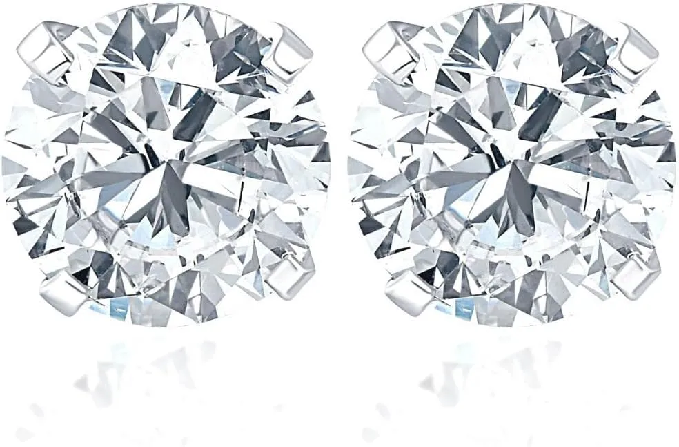 Pompeii 1 1/4Carat (ctw) Diamond Studs in 14k White or Yellow Gold Lab Grown (HI,VS)