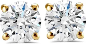 Pompeii 1 Carat (ctw) Diamond Studs in 14k White or Yellow Gold Lab Grown (HI,VS)