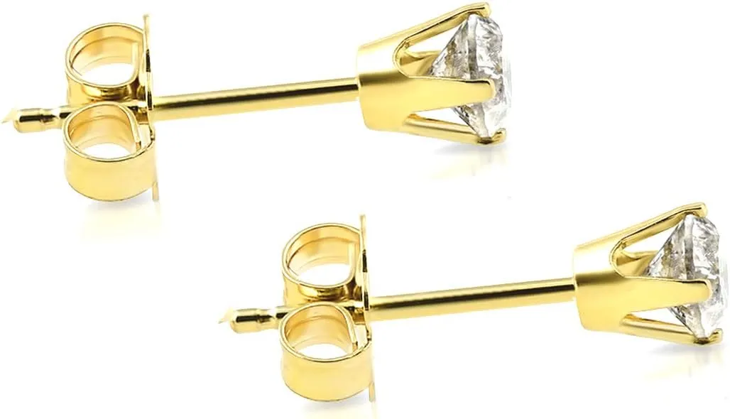 Pompeii 1/3 Ct TDW Diamond Studs Available in 14k White or Yellow Gold