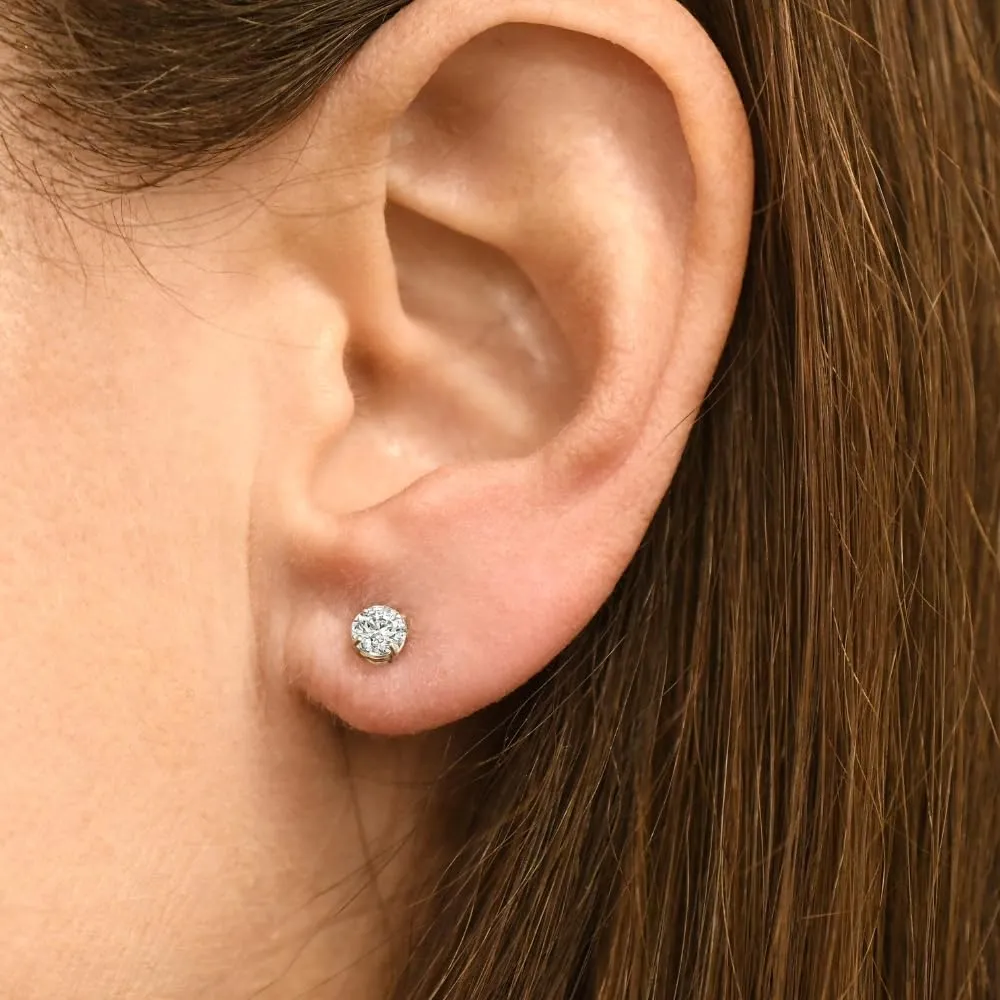 Pompeii 1/3 CT. T.W. Genuine White Diamond Studs 14K White or Yellow Gold