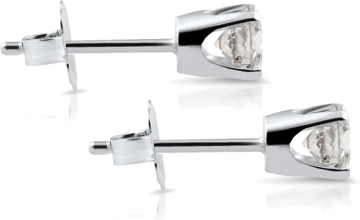 Pompeii 1/3 CT. T.W. Genuine White Diamond Studs 14K White or Yellow Gold