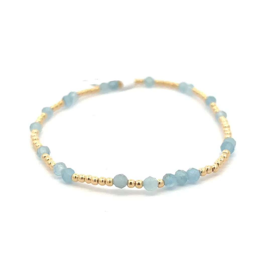 Poppy Blue Beaded Bracelet by Lauren Kenzie