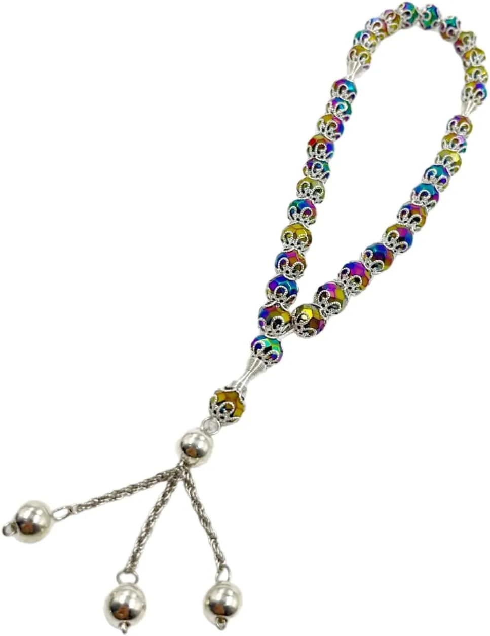 Prayer Beads Set Rosary Bracelet Prayer Bracelet Crystal Texture Delicate Beads Bracelet Suitable for Various Occasions