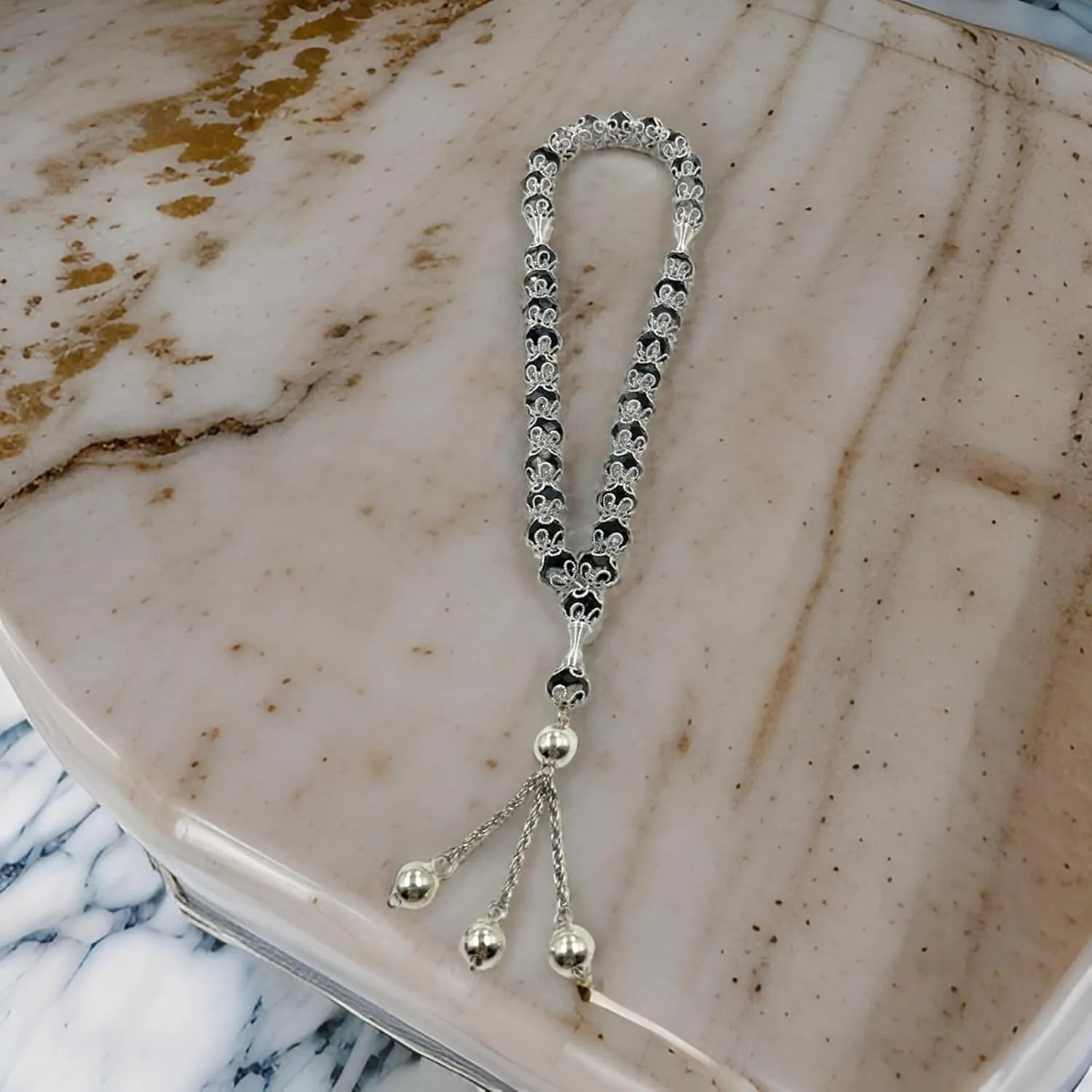 Prayer Beads Set Rosary Bracelet Prayer Bracelet Crystal Texture Delicate Beads Bracelet Suitable for Various Occasions