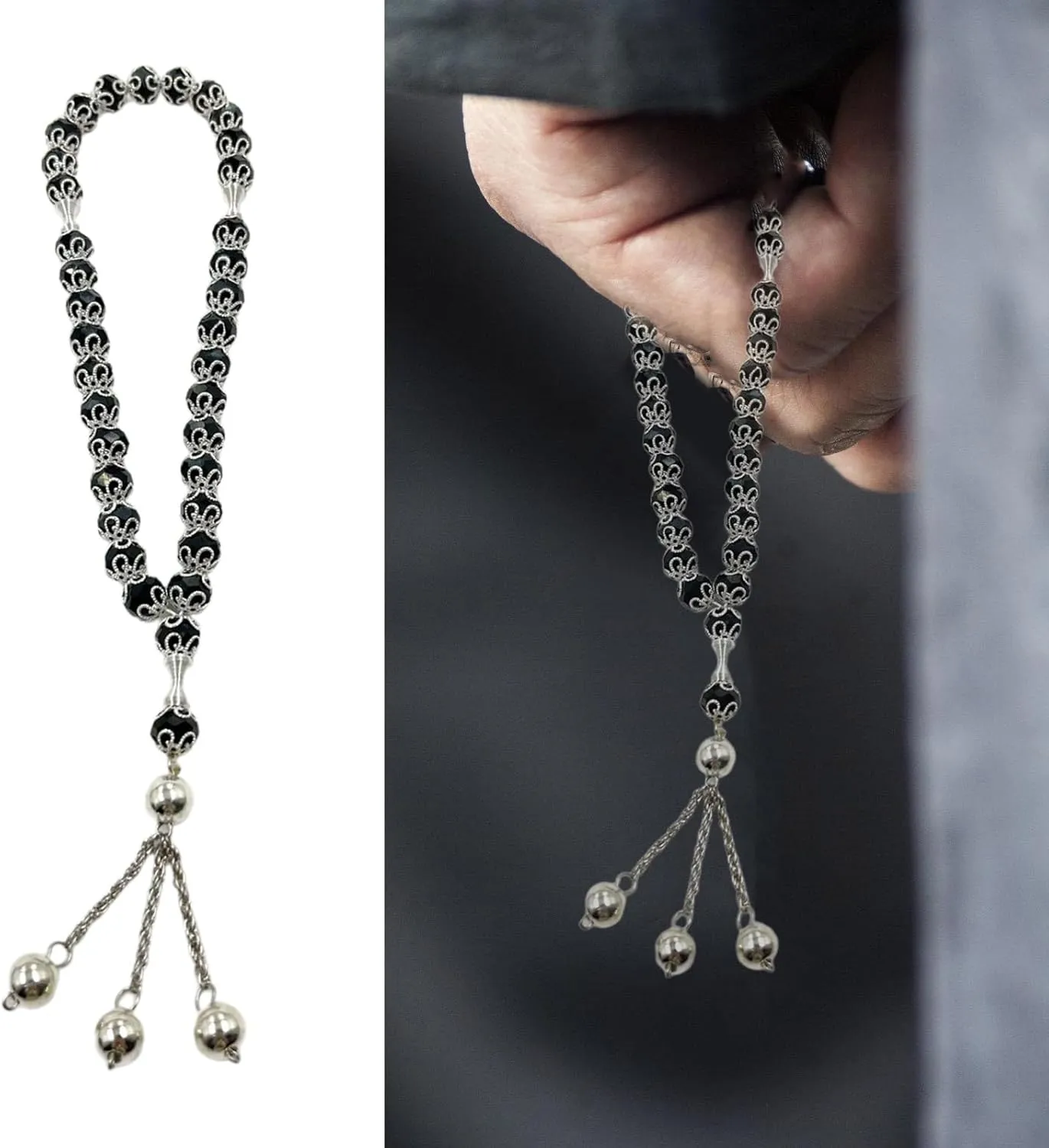 Prayer Beads Set Rosary Bracelet Prayer Bracelet Crystal Texture Delicate Beads Bracelet Suitable for Various Occasions