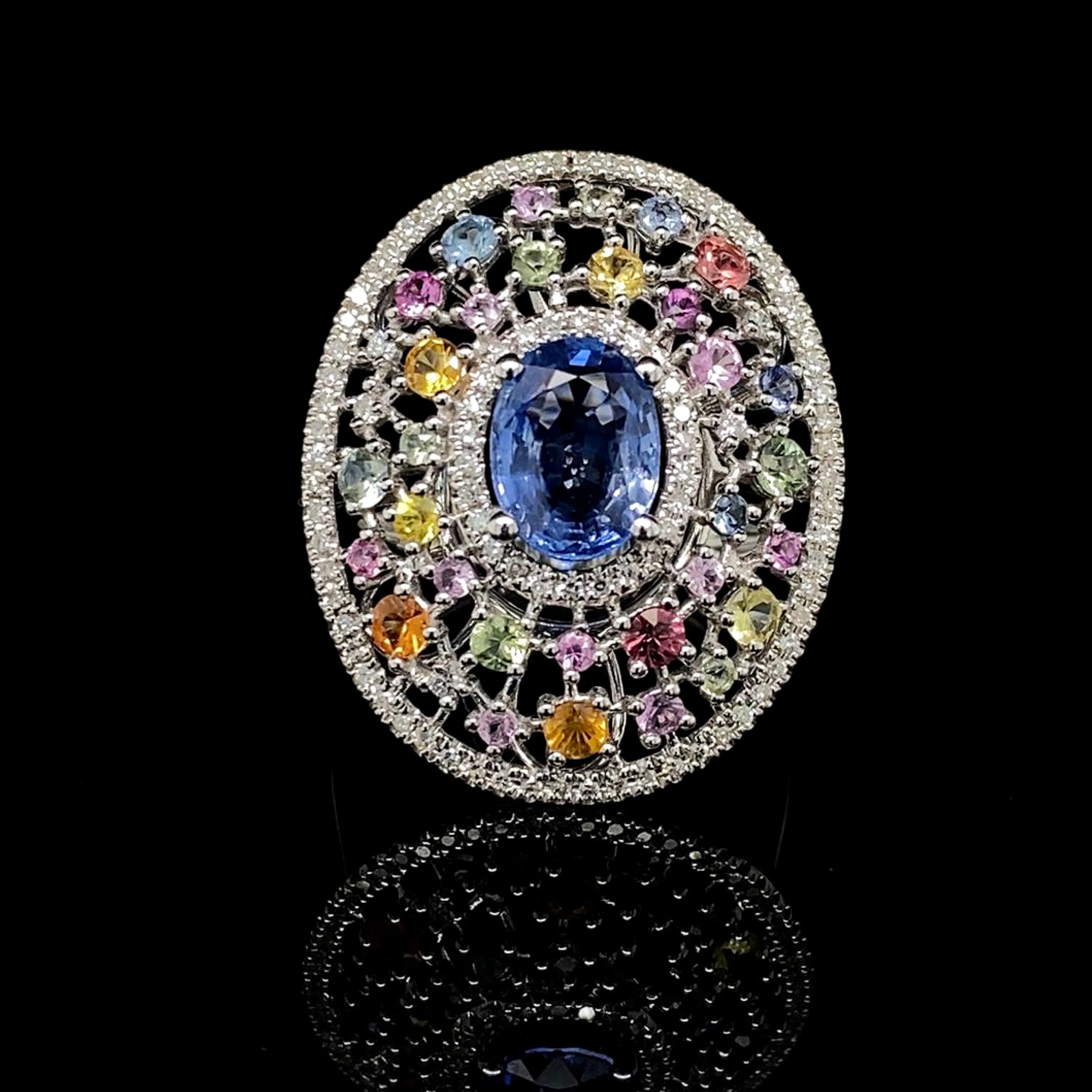 PREORDER | Gemstones and Diamond Jewelry Set 14kt