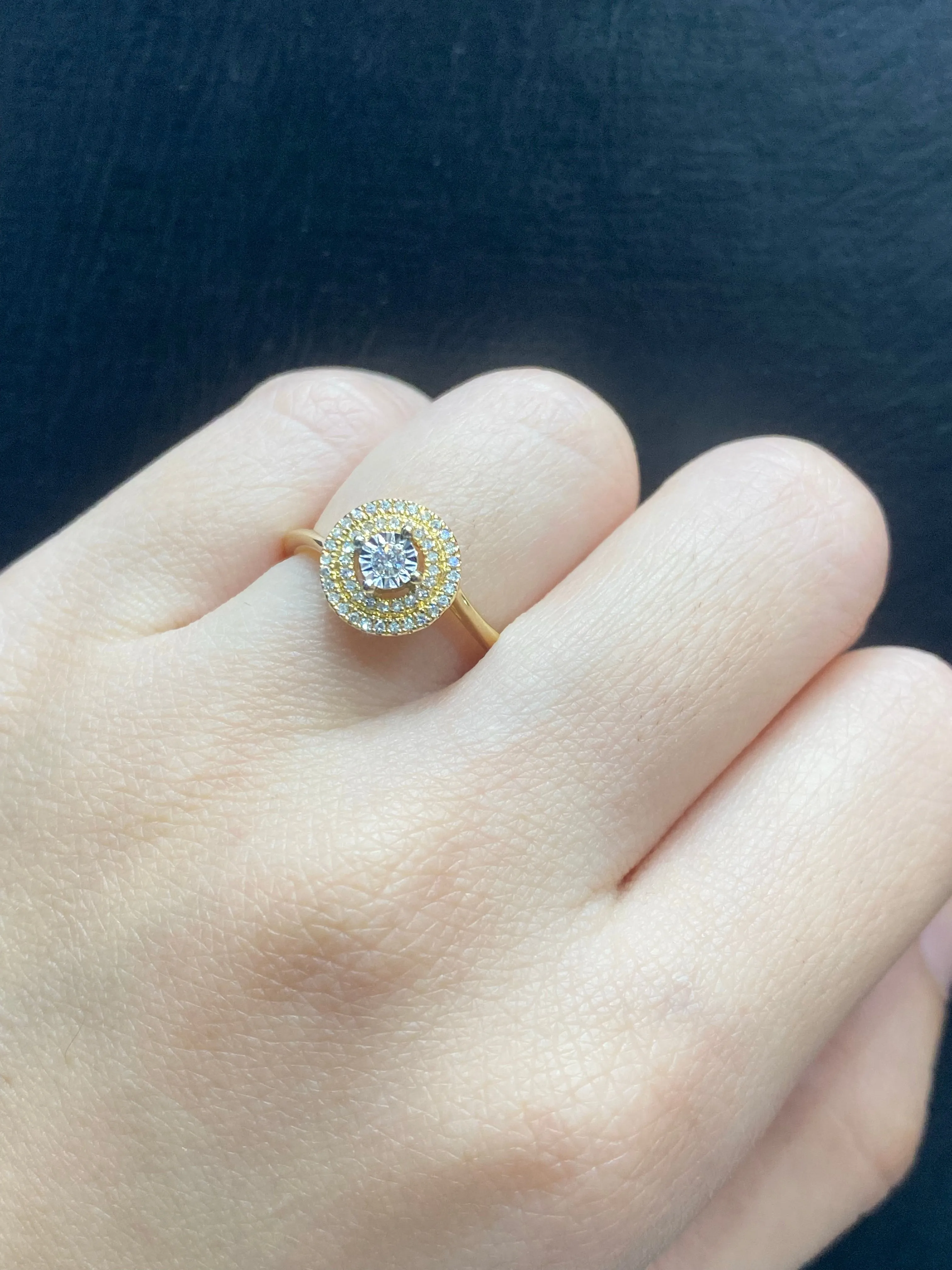 PREORDER | Golden Classic Round Diamond Ring 14kt