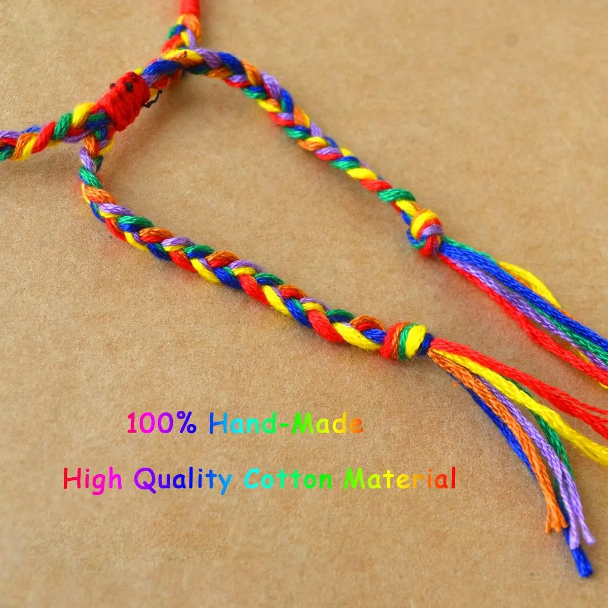 Rainbow LGBT Pride Bracelet for Lesbian Gay Bisexual Adjustable LGBTQ Pride Bracelets Handmade Braided Wristband Pride Month Friendship Bracelet Gifts for Men Women Bulk