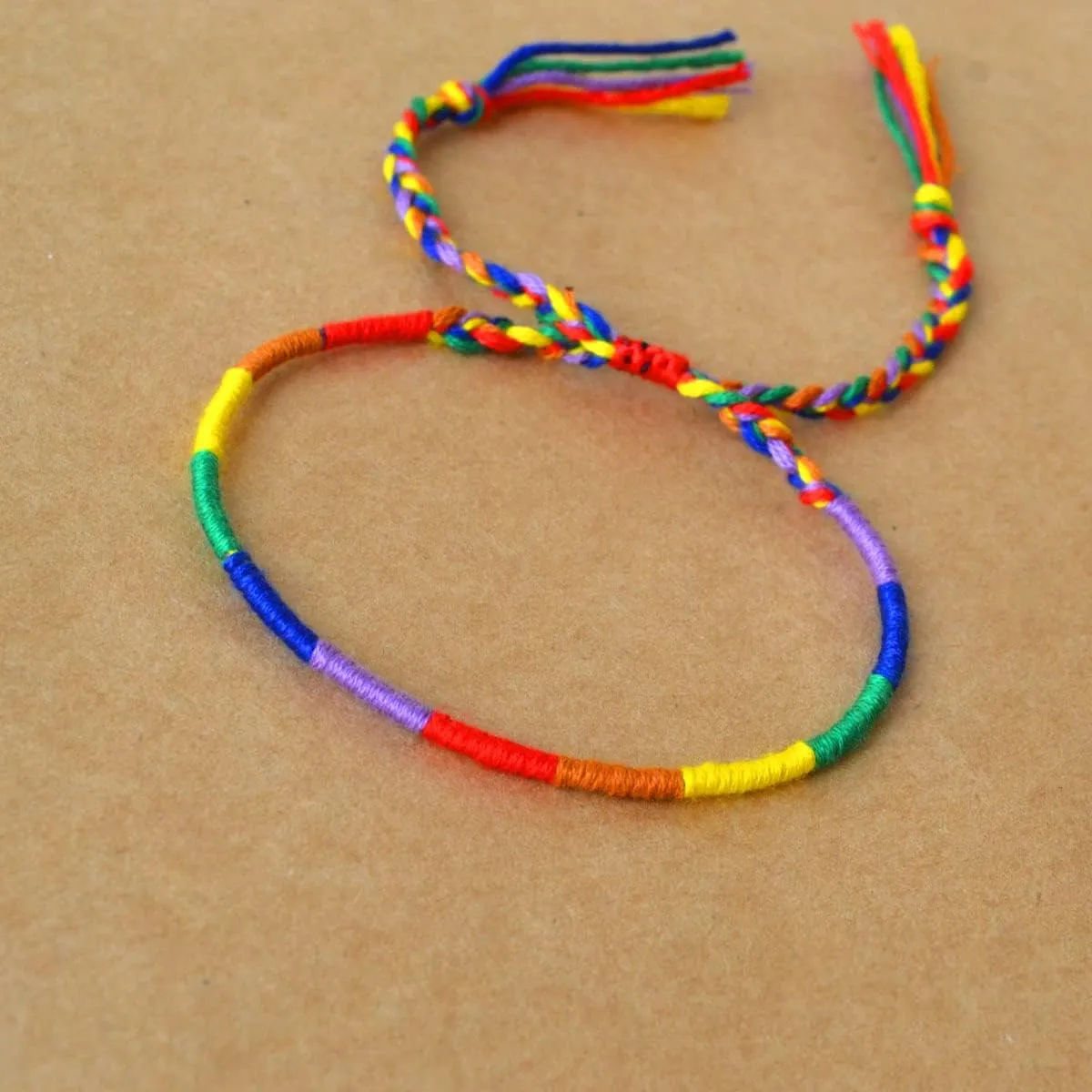 Rainbow LGBT Pride Bracelet for Lesbian Gay Bisexual Adjustable LGBTQ Pride Bracelets Handmade Braided Wristband Pride Month Friendship Bracelet Gifts for Men Women Bulk