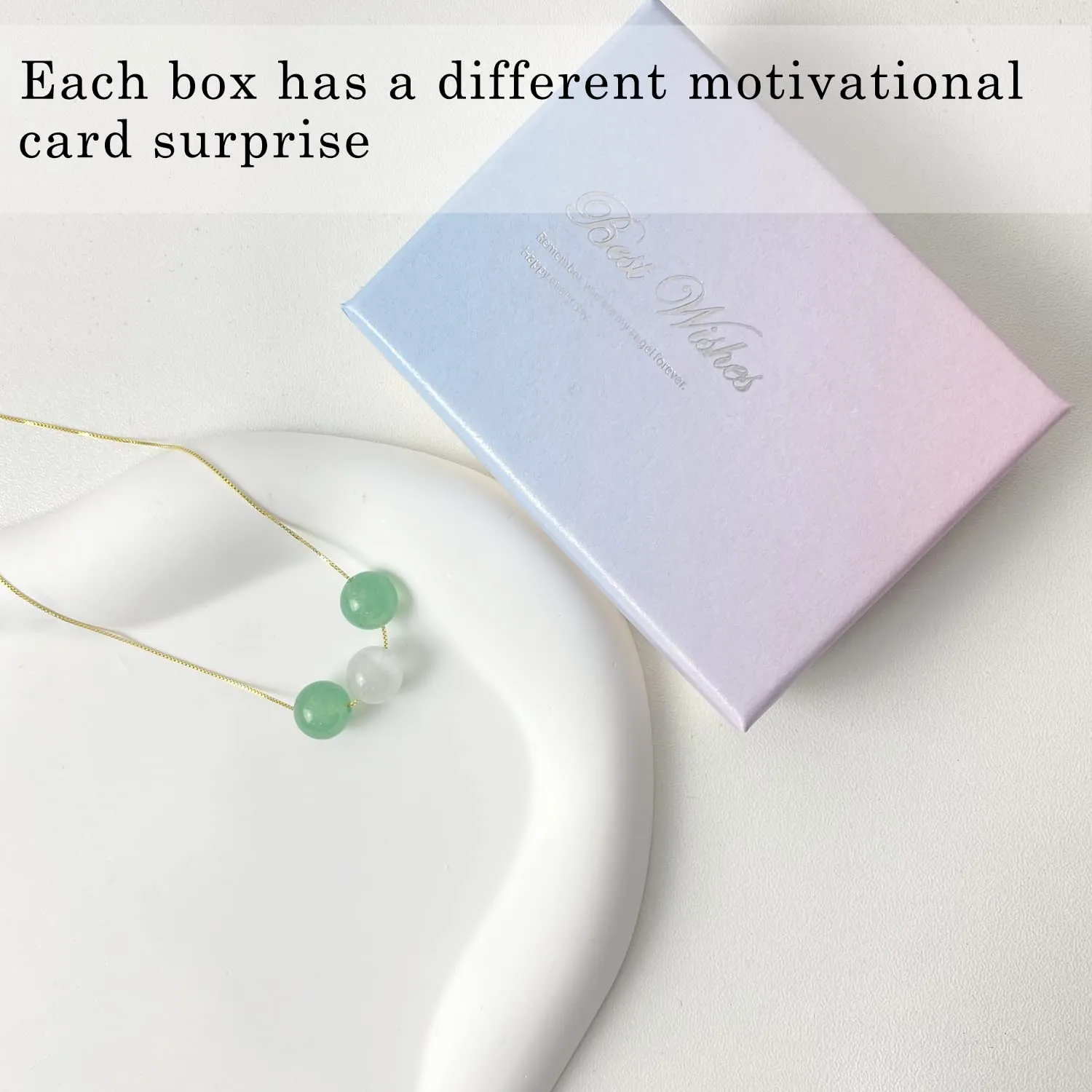 Real Green Crystal and Opal Combination Necklace PendantGirl's Empowerment Jewelry Personalized Handmade Necklaces for WomenInspirational Healing Wealth Necklace for Women's Gift(3 BeadGold Chain