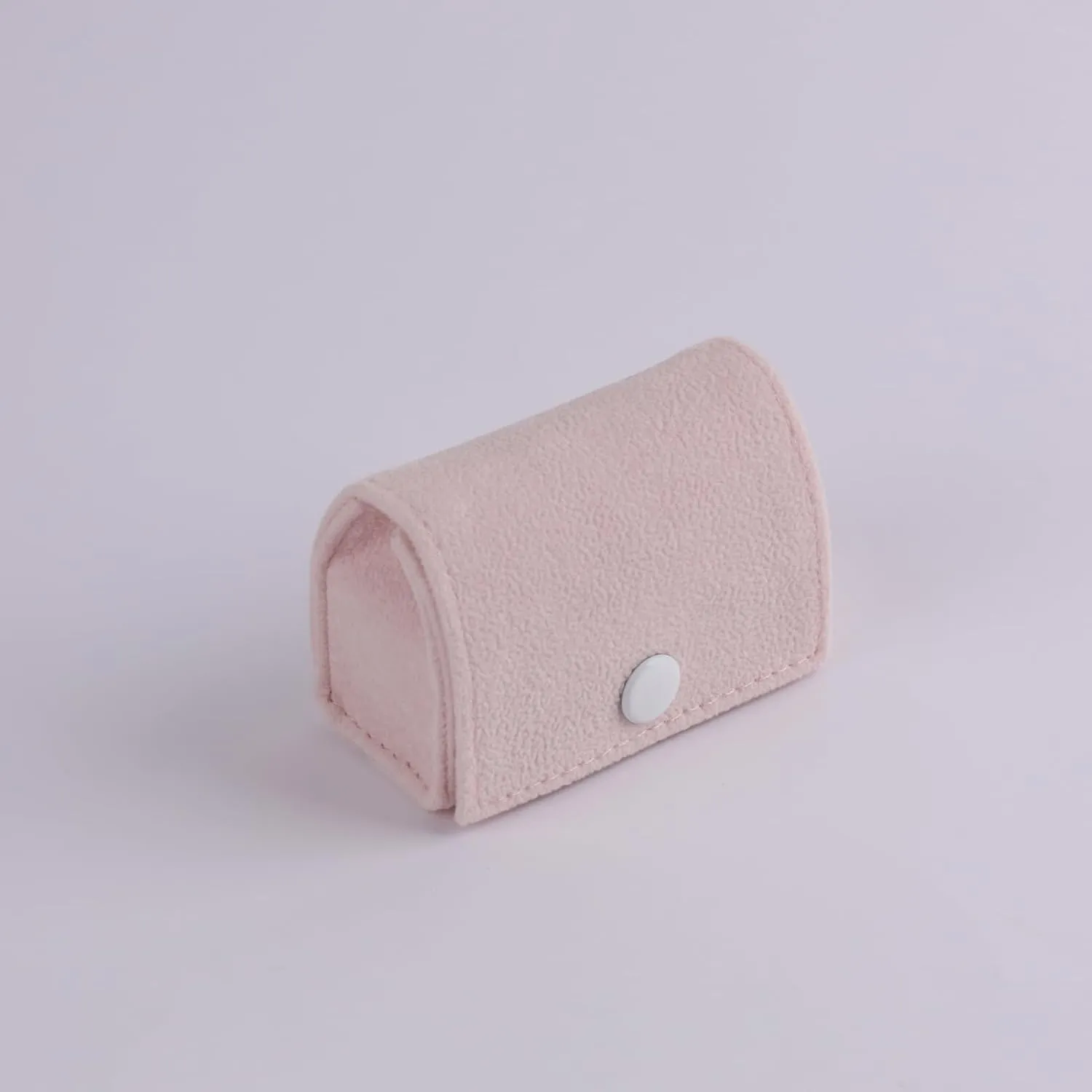 Ring Box, Mini Travel Jewelry Case Portable Small Engagement Ring box for Rings Earrings, Claimond veins Ring Gift Box for Women Girls (Light Pink)