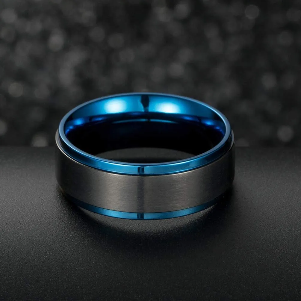 ringheart Couple Rings Black Matching Ring 1.5ct CZ Women Wedding Ring Sets for Him and Her Ring Sets Moon Ring