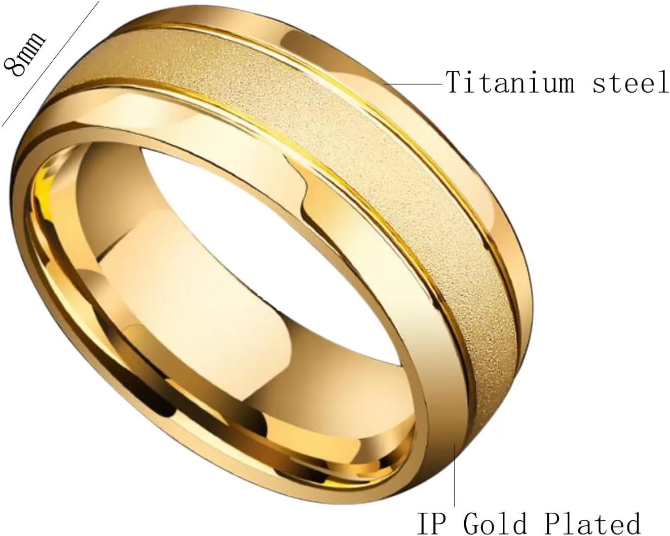 ringheart Couple Rings Matching Ring Heart CZ Gold Plated Women Wedding Ring Sets for Him and Her Ring Sets